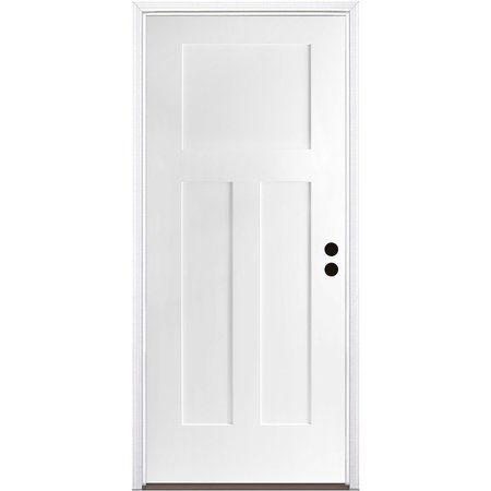 TRIMLITE Exterior Single Door, Left Hand/Inswing, 1.75 Thick, Fiberglass 2868LHISPSF3PSHK491610BB